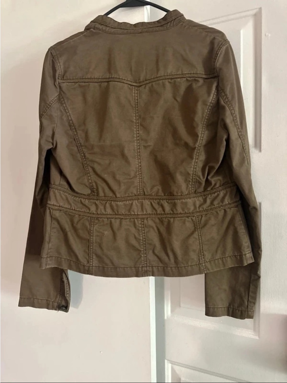 BKE Olive Utility Button-Front Jacket - Picture 4 of 4